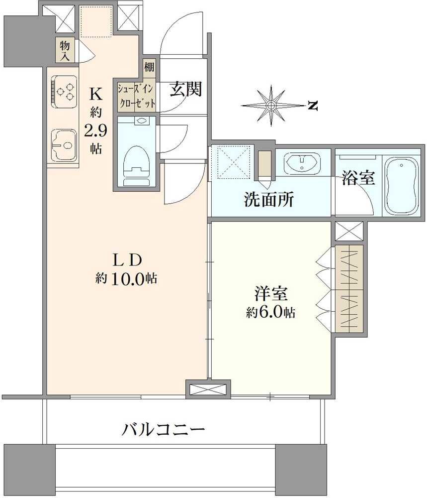 シティタワー名古屋久屋大通公園の間取図