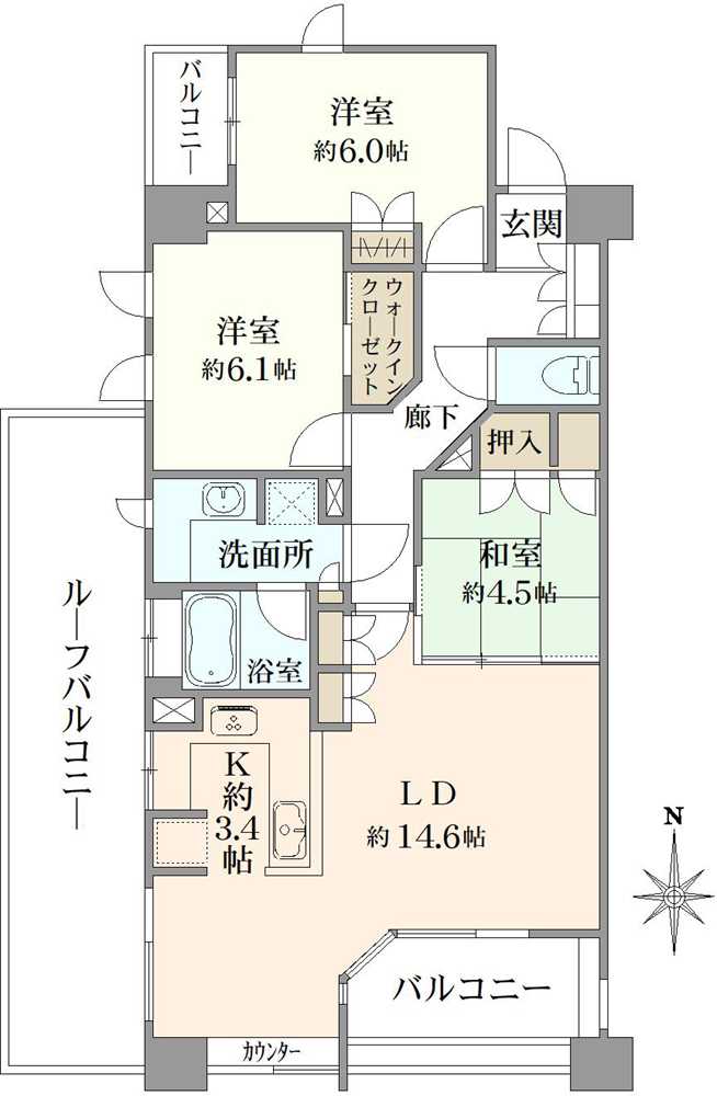 シティハウス丸の内サウスコートの間取図