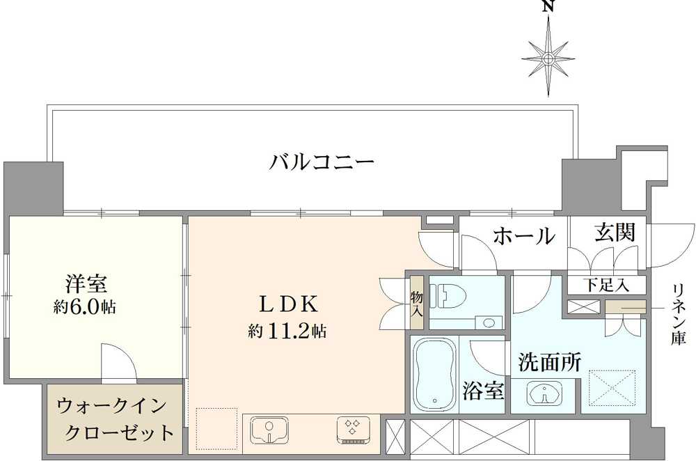 プラウドタワー名古屋伏見の間取図