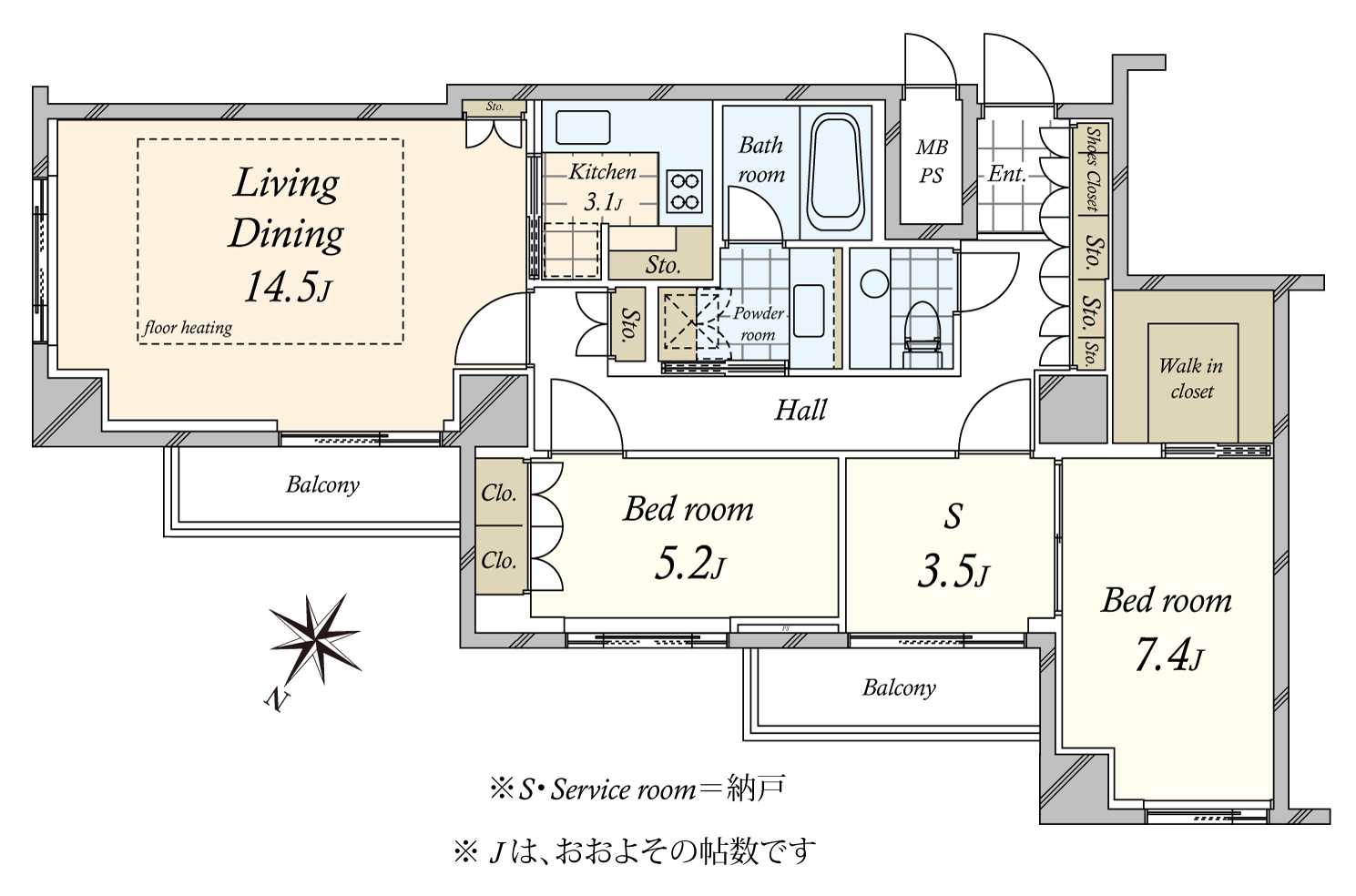 パークハウス赤坂氷川の間取図