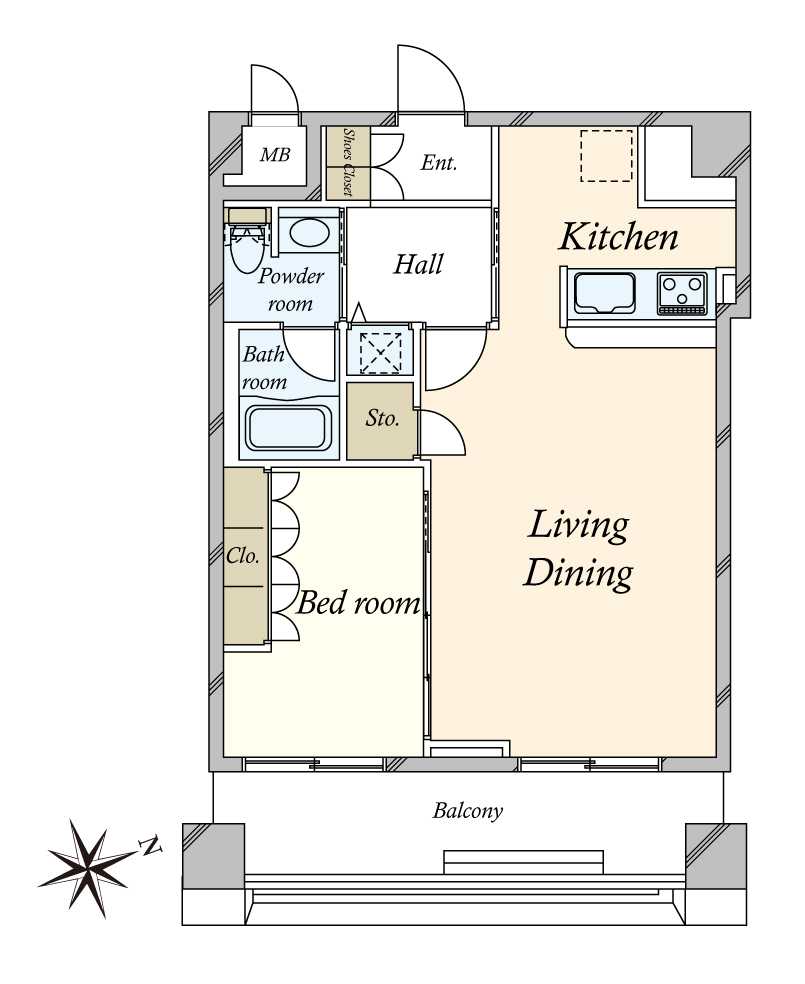虎ノ門法曹ビルの間取図