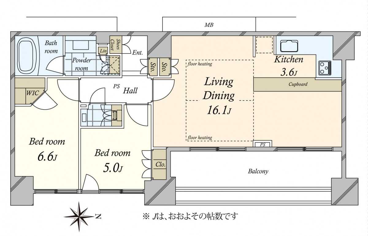 プラウド新宿御苑エンパイアの間取図