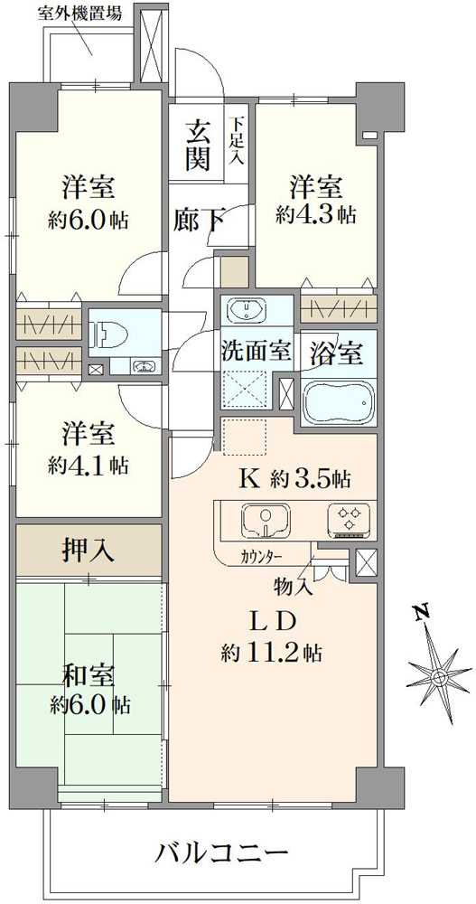カルム赤羽の間取図