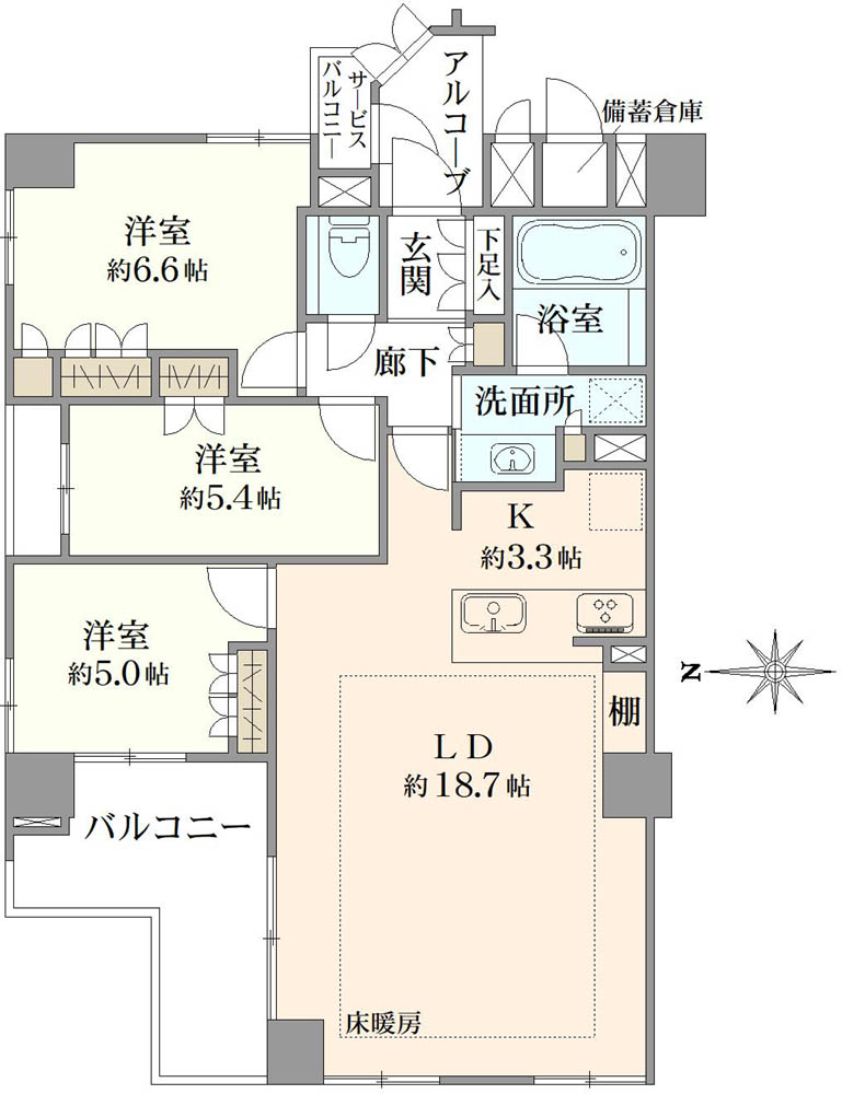 パラドール寺町二条グランデの間取図