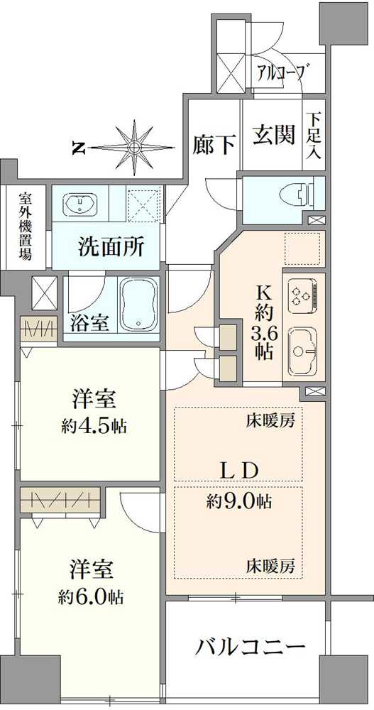 ローレルコート高倉の間取図