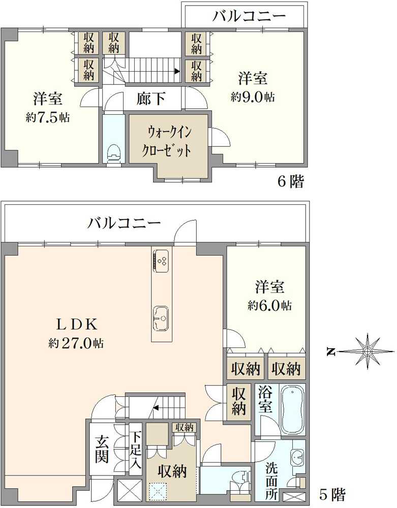 グランフォルム清水別邸の間取図