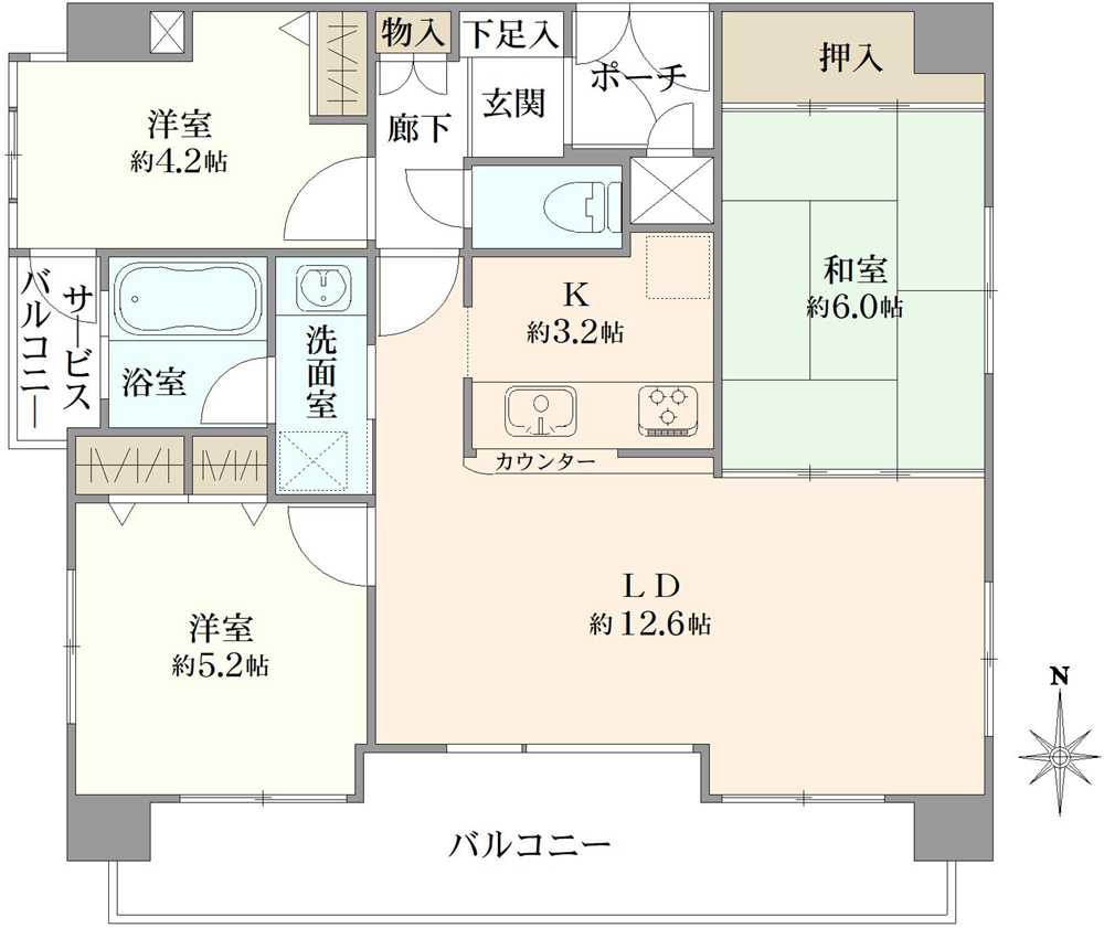 プレサンス京都四条烏丸の間取図