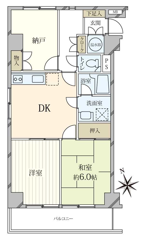 ジョイフル門前仲町第1の間取図