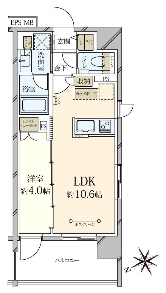 エクセレントシティ船橋グランライズの間取図