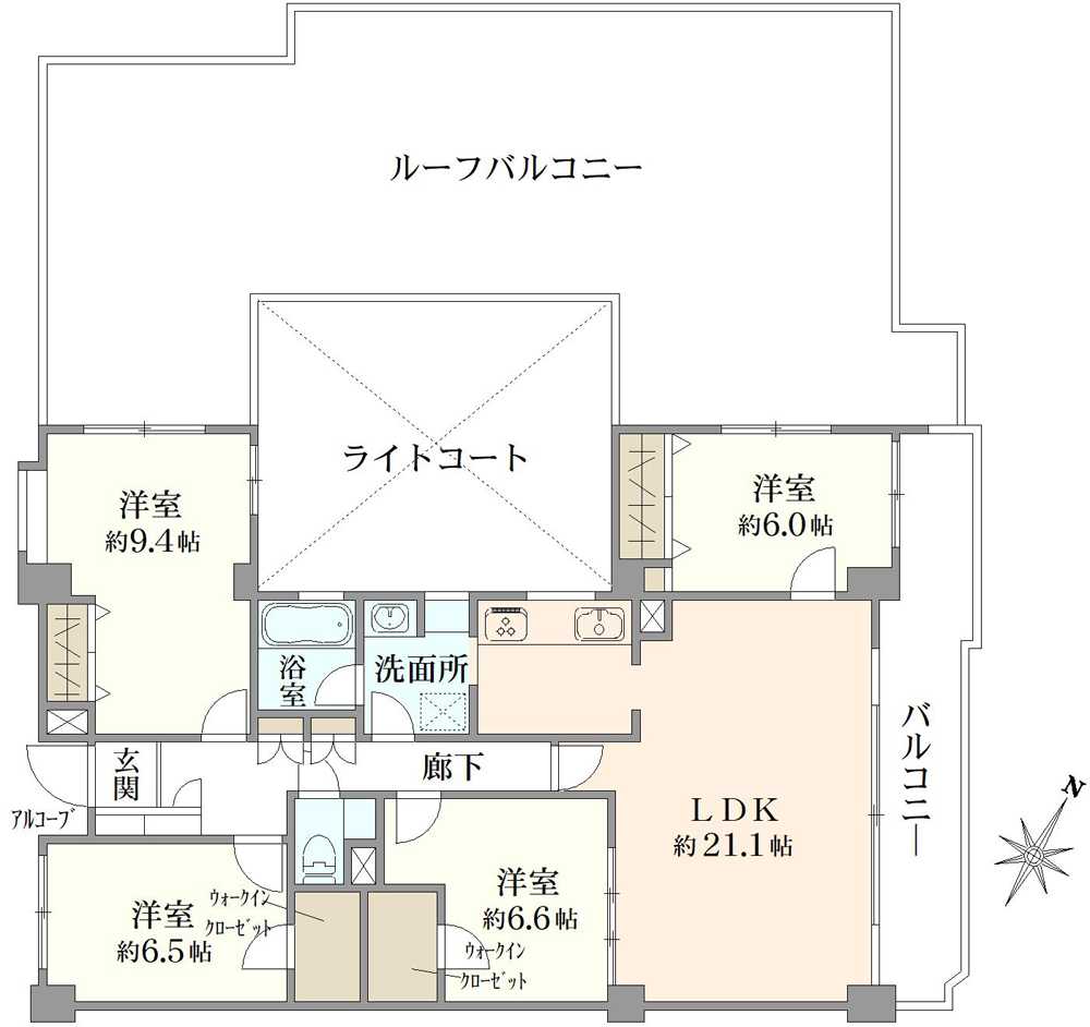 ホーユウエクセラート妙蓮寺の間取図