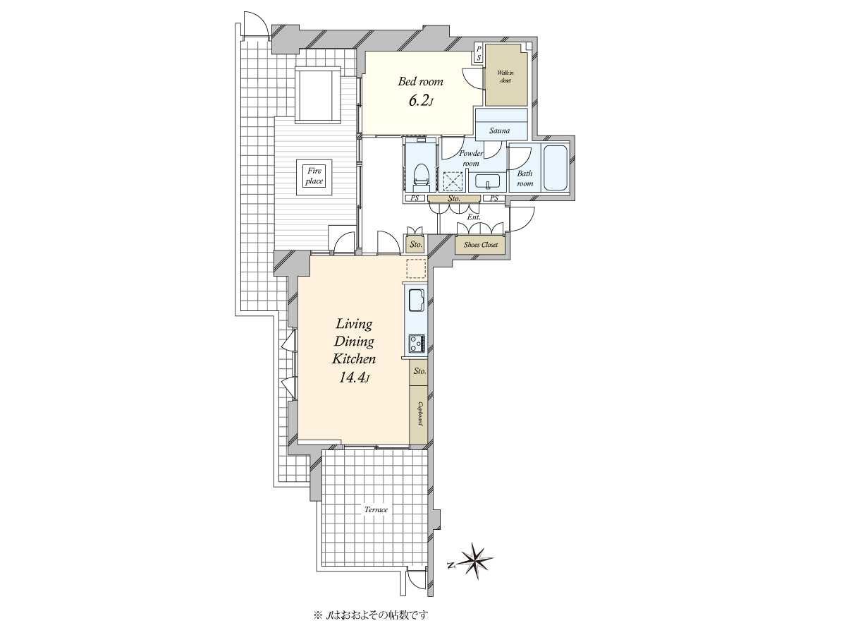 クレヴィア三軒茶屋 の間取図