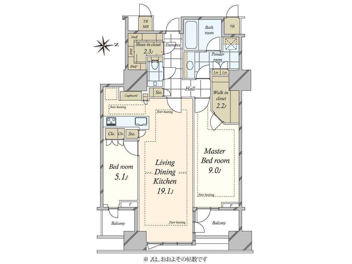 三田ガーデンヒルズイーストヒルの間取図