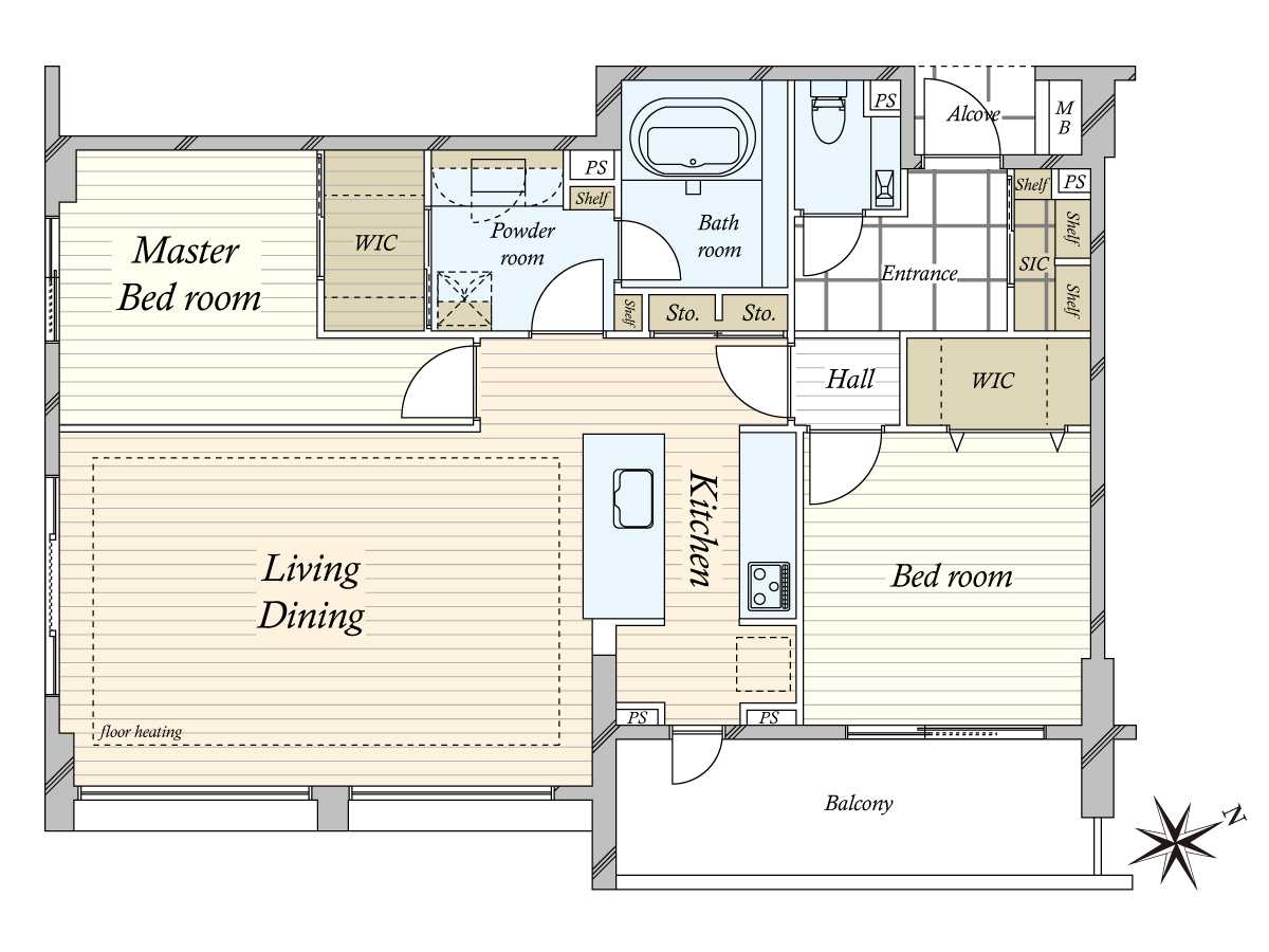ディアナコート上原の間取図