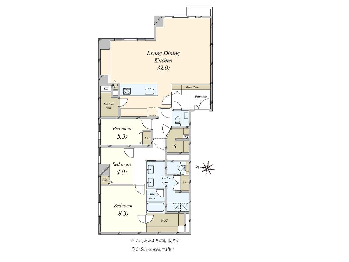一番町パークマンションの間取図