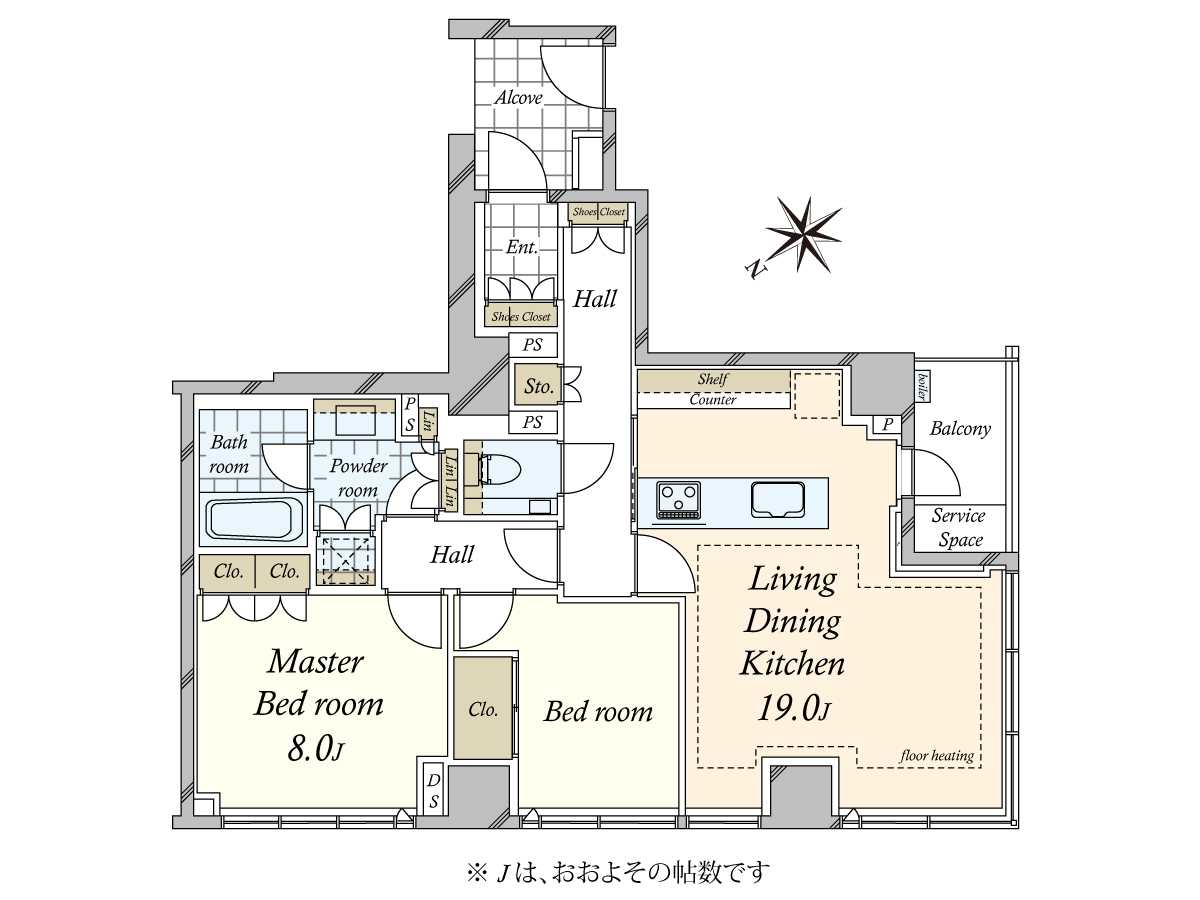 ザ・レジデンス六本木の間取図
