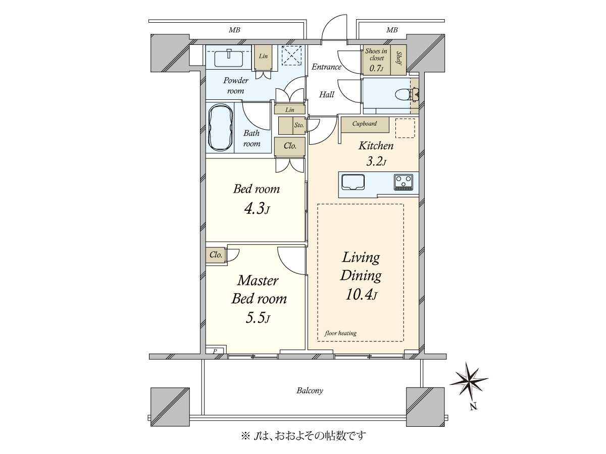 WORLD TOWER RESIDENCEの間取図