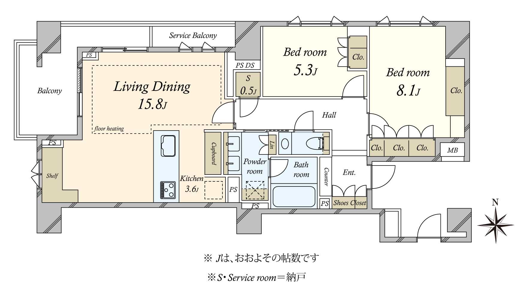 Brillia高輪The Houseの間取図
