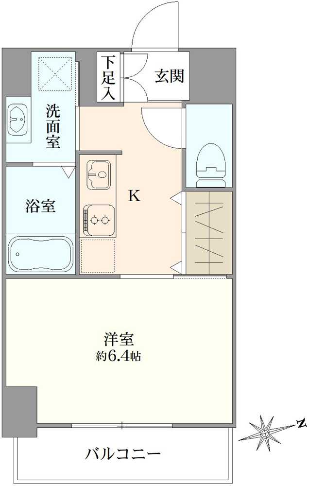 クレビオス難波EASTの間取図