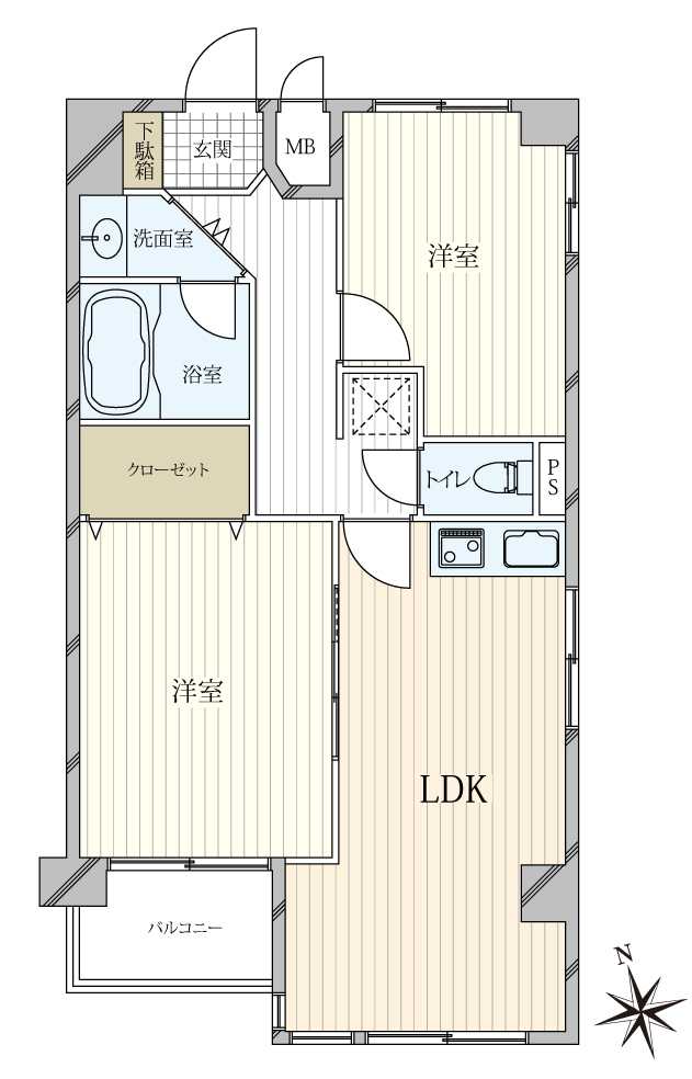 サンレイ天神橋の間取図