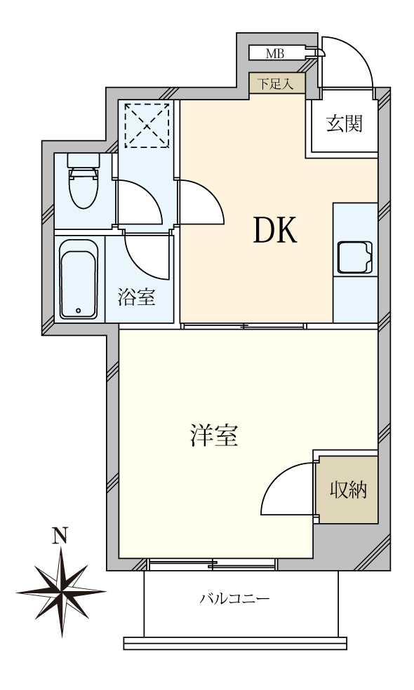 北斗スターマンション亀戸の間取図