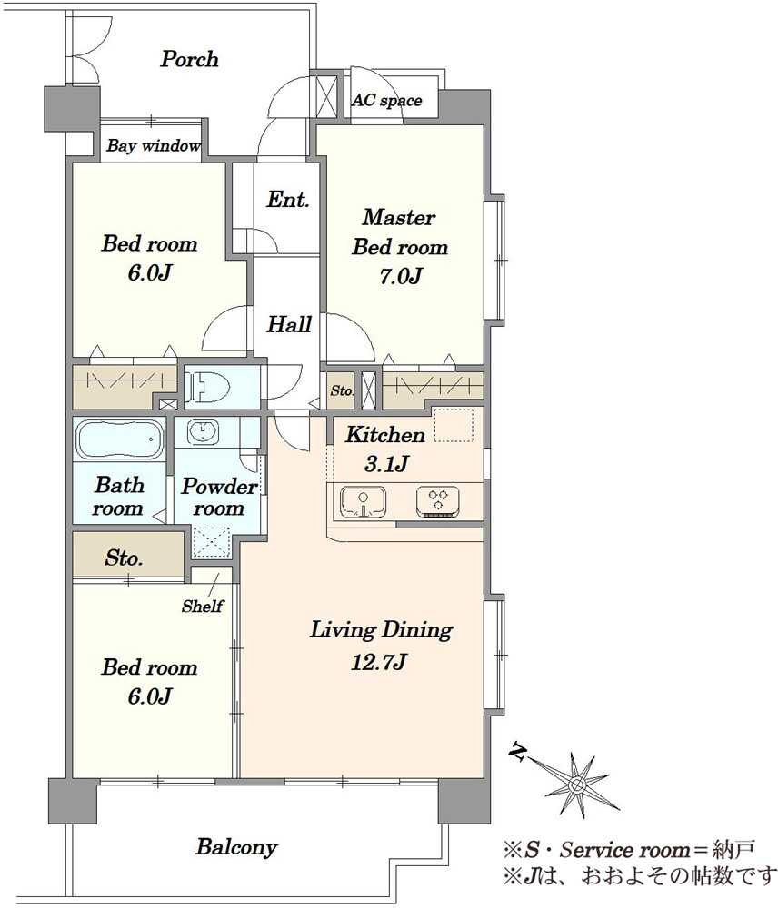 西千葉サニーコートの間取図