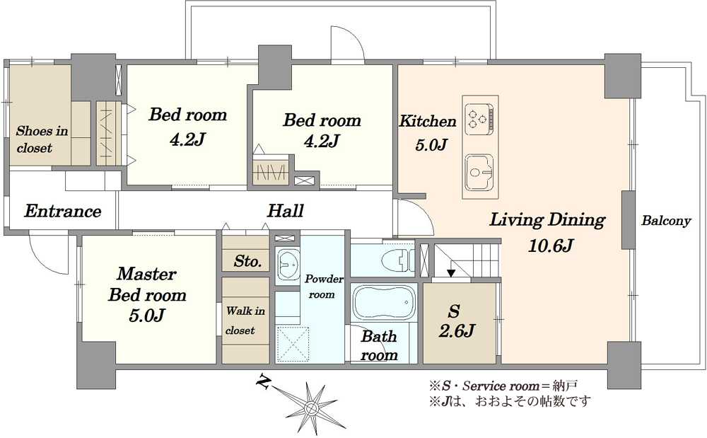 エクセル津田沼の間取図