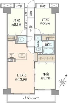 サンリーノ北浦和の間取図