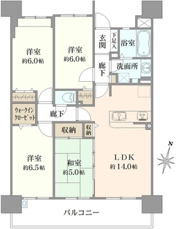 キララガーデンフロントコートの間取図