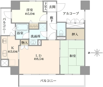 カムザ・スクエア八千代緑が丘エスタシオンの間取図
