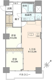西船橋住宅の間取図