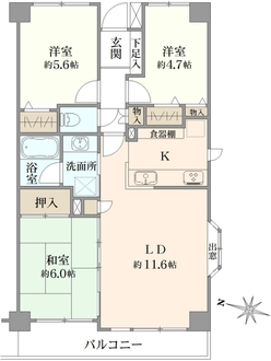 ダイアパレス船橋習志野台の間取図