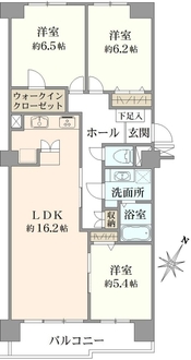 京成サンコーポ稲毛壱号棟の間取図