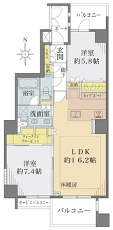 アトラス江戸川アパートメントの間取図