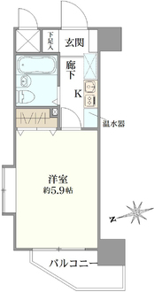 クラッセ国際コーポ池袋の間取図