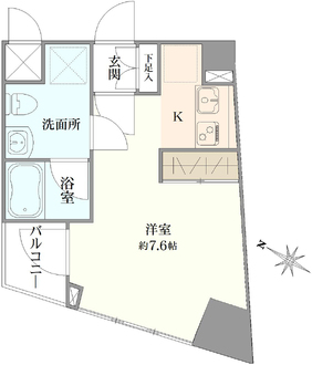 アデッソ戸越銀座の間取図