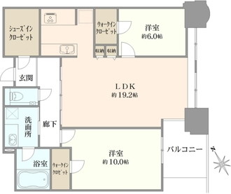 青山パークタワーの間取図