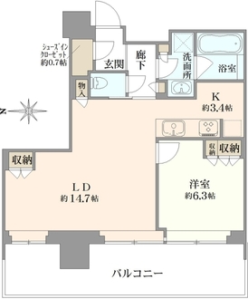 THE COURT神宮外苑の間取図