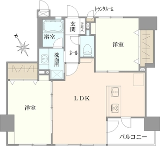 エルズ横濱の間取図