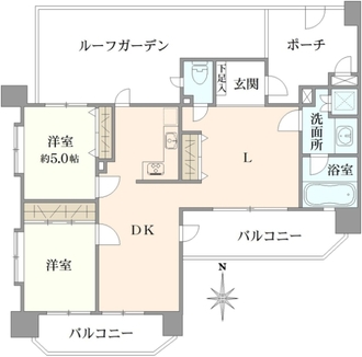 パール岸谷公園の間取図