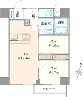 グローリア後楽園の間取図