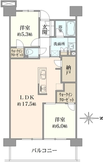 プラウドシティ吉祥寺B棟の間取図
