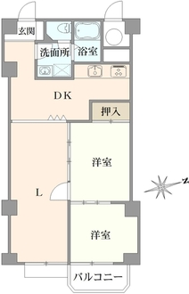 ライオンズマンション高井戸の間取図