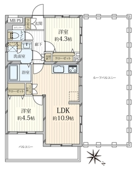 セントヒルズ田園調布の間取図