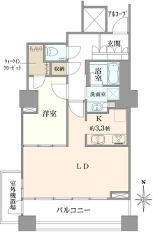 プラウドタワー武蔵小金井の間取図