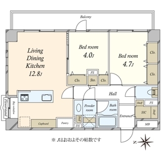 ジェイパーク三軒茶屋の間取図