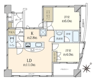 ジェイパーク乃木坂の間取図