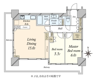 品川イーストシティタワーの間取図