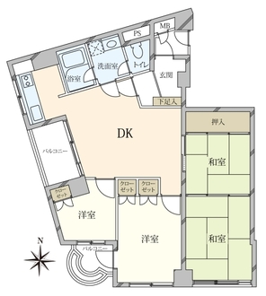 インペリアル広尾の間取図