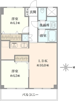 ライオンズマンション上北沢の間取図