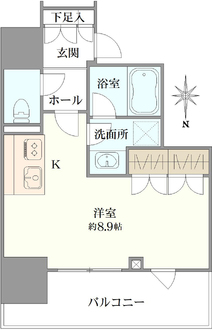 サンウッドフラッツ神田神保町の間取図